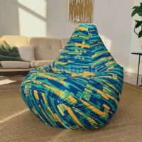 Кресло мешок макси (сине-зелёный)