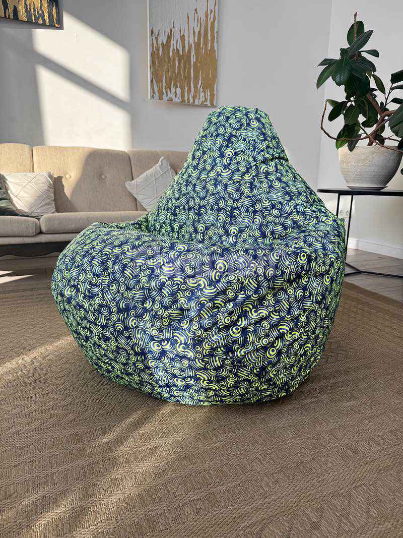 Кресло мешок макси (желто-зелёный)