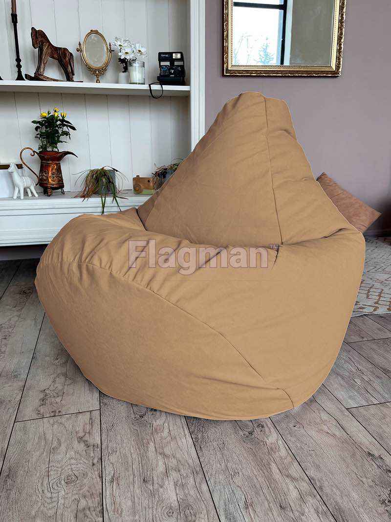 Кресло мешок Груша Макси велюр наоми 07 однотонный