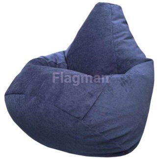 Кресло мешок Груша Verona 37 (Denim Blue) (велюр)