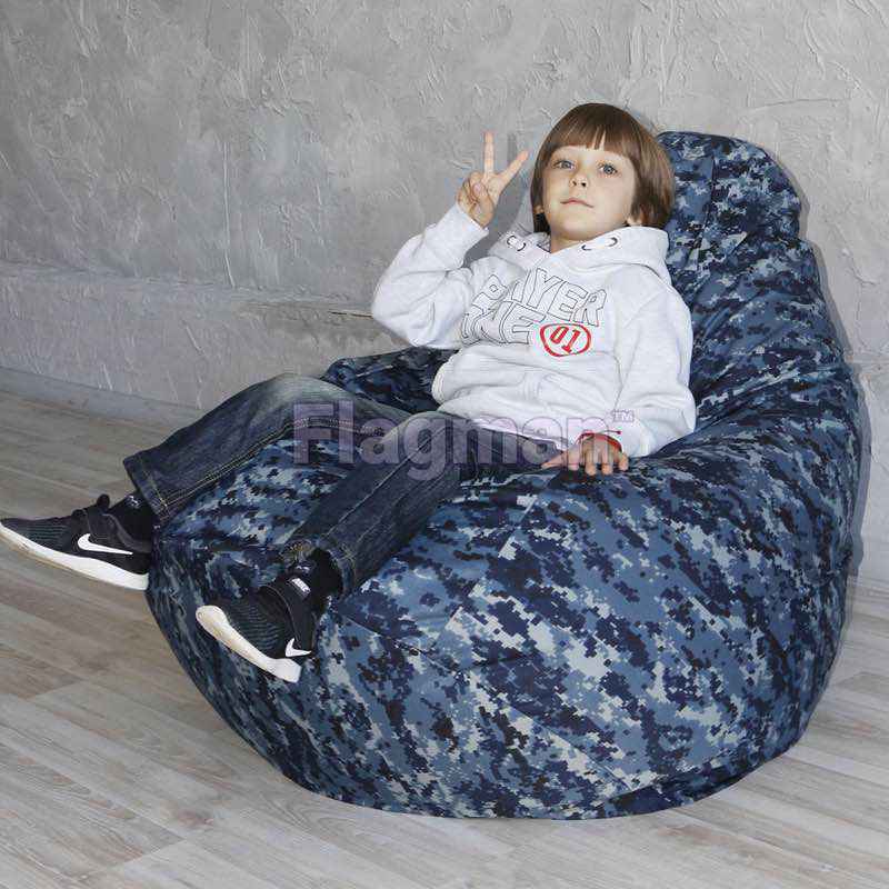 Кресло мешок макси (синий)