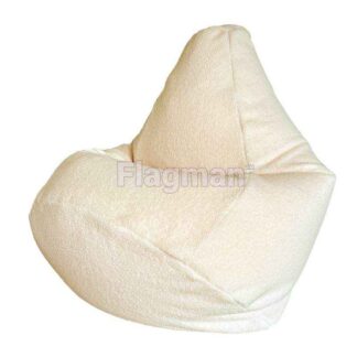 Кресло мешок Груша Beze 01 (кремовый) (велюр)