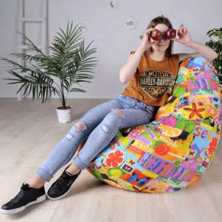 Кресла мешки ГРУШИ (скотчгард, жакард)